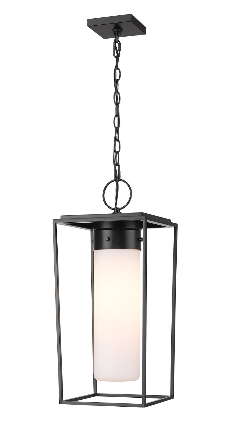 Z-Lite 595CHB-BK One Light Outdoor Chain Mount Ceiling Fixture, Black