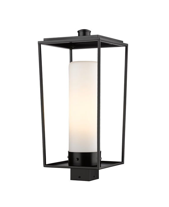 Z-Lite 595PHBS-BK One Light Outdoor Post Mount Fixture, Black