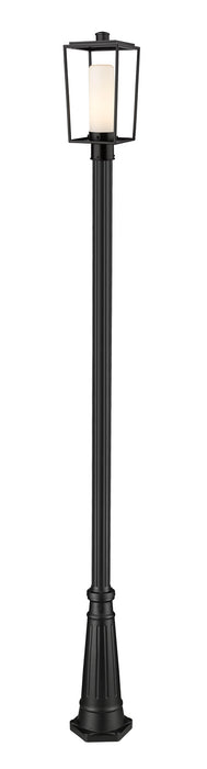 Z-Lite 595PHMR-519P-BK One Light Outdoor Post Mounted Fixture, Black