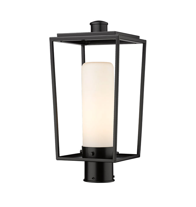 Z-Lite 595PHMR-BK One Light Outdoor Post Mount Fixture, Black