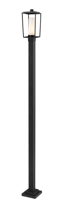 Z-Lite 595PHMS-536P-BK One Light Outdoor Post Mounted Fixture, Black