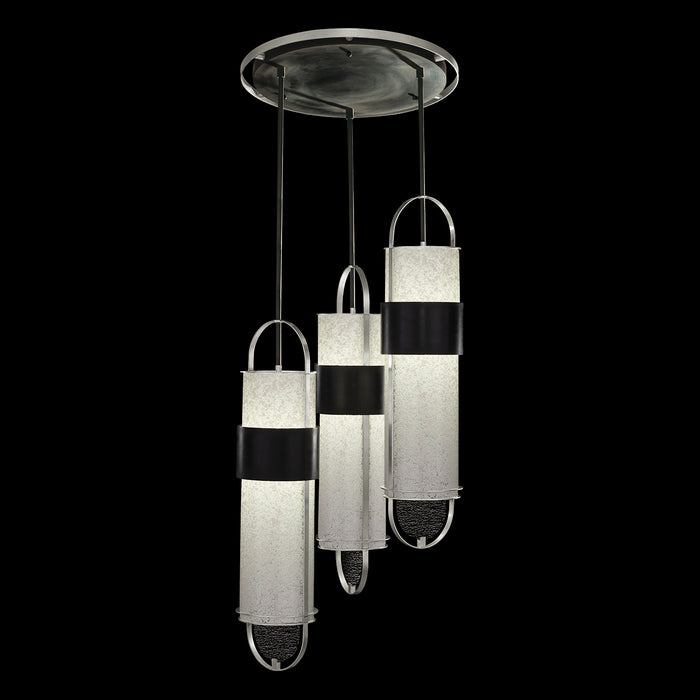 Fine Art 925340-12ST LED Pendant, Black/Silver