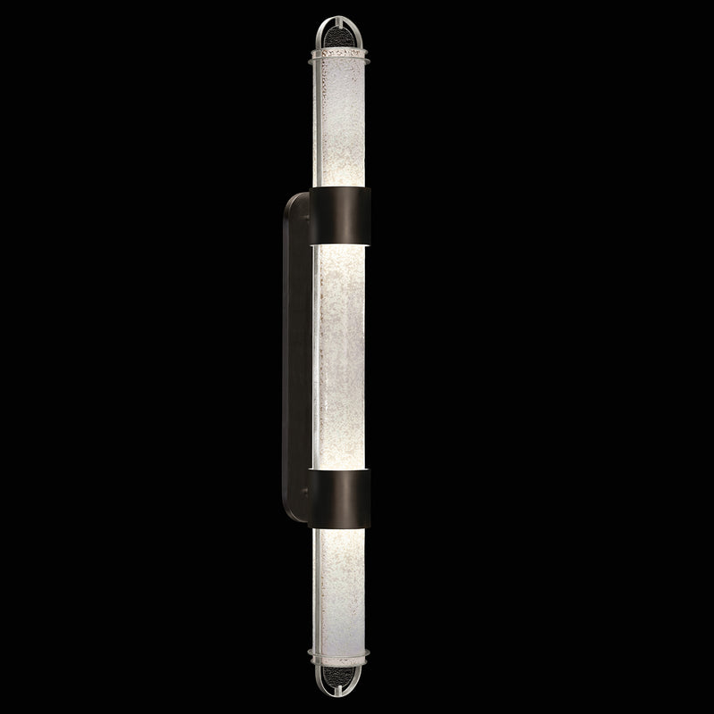 Fine Art 925850-12ST LED Wall Sconce, Black/Silver
