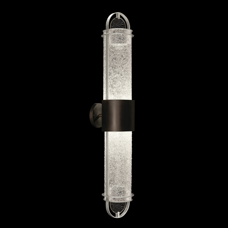 Fine Art 926450-11ST LED Wall Sconce, Black/Silver
