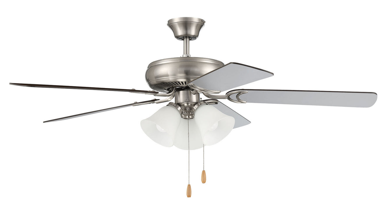 Craftmade DCF52BNK5C3W 52"Ceiling Fan, Brushed Polished Nickel