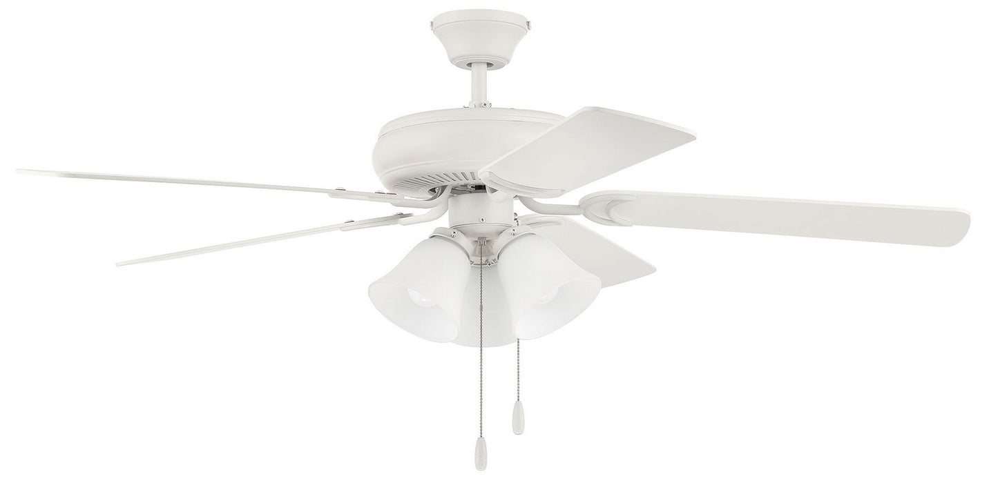 Craftmade DCF52W5C3W 52"Ceiling Fan, Matte White