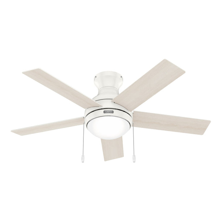 Hunter 51448 44" Ceiling Fan, Fresh White