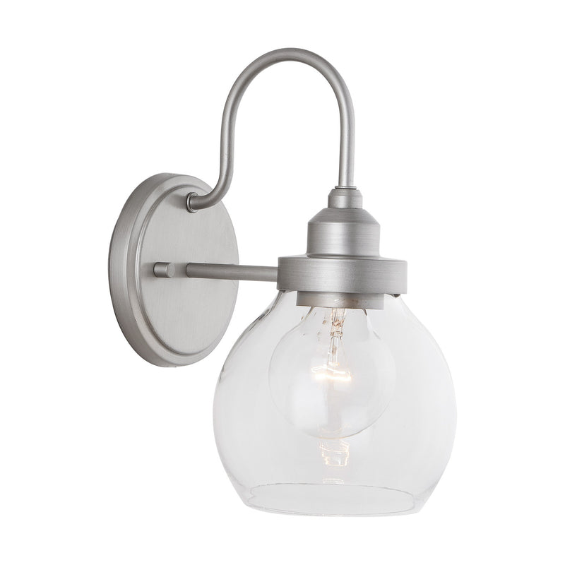 Capital Lighting 9D334A One Light Wall Sconce, Brushed Nickel Painted