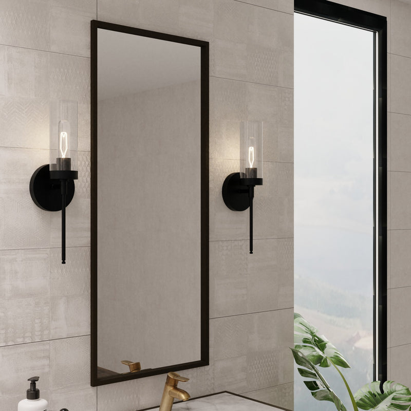 Capital Lighting AA1016MB One Light Wall Sconce, Matte Black