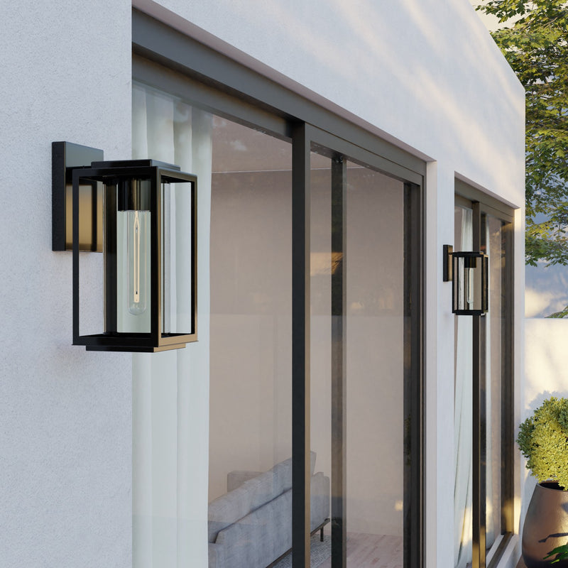 Capital Lighting AA1018MB One Light Outdoor Wall Lantern, Matte Black