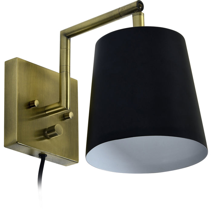 Renwil WS062 One Light Wall Sconce, Antique Brushed Brass