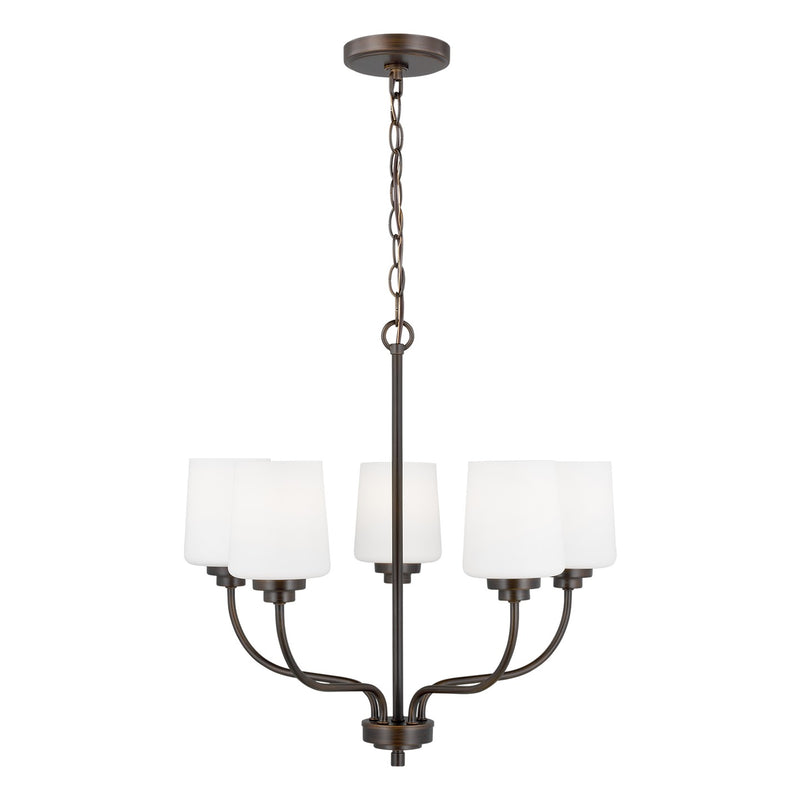 Generation Lighting 3102805EN3-710 Five Light Chandelier, Bronze