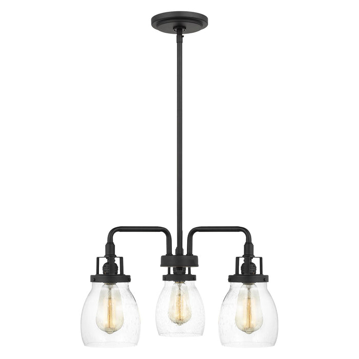 Generation Lighting 3114503-112 Three Light Chandelier, Midnight Black