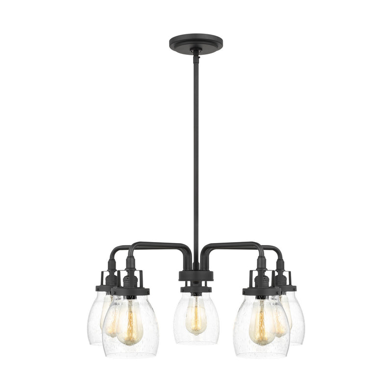 Generation Lighting 3114505-112 Five Light Chandelier, Midnight Black