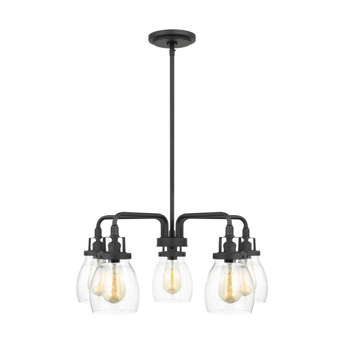 Generation Lighting 3114505-112 Five Light Chandelier, Midnight Black