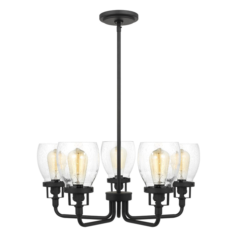 Generation Lighting 3214505-112 Five Light Chandelier, Midnight Black