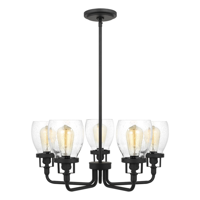 Generation Lighting 3214505-112 Five Light Chandelier, Midnight Black