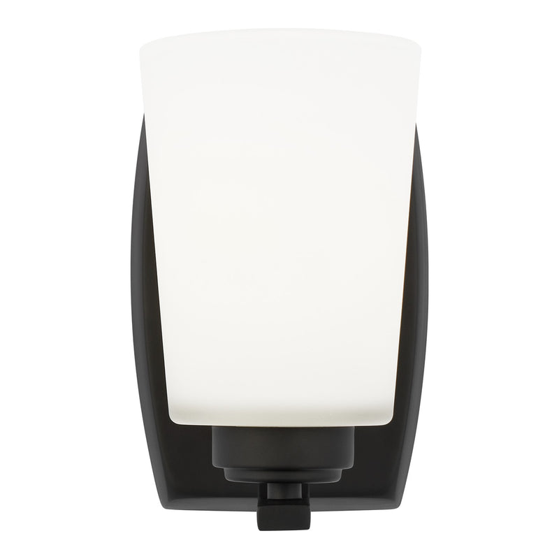 Generation Lighting 4128901-112 One Light Wall / Bath Sconce, Midnight Black