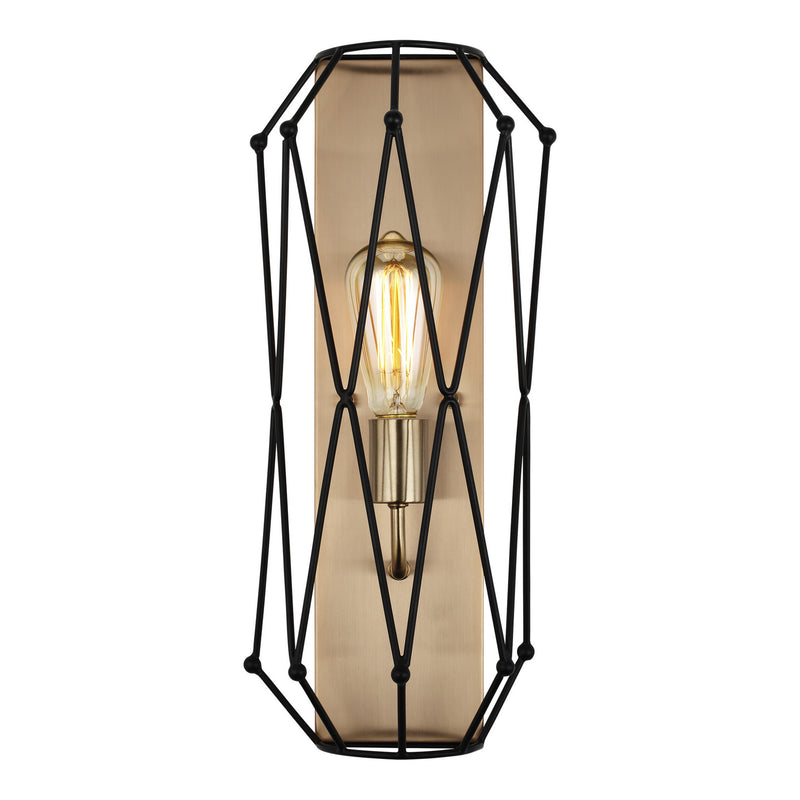 Visual Comfort Studio 4134101-848 One Light Wall / Bath Sconce, Satin Brass