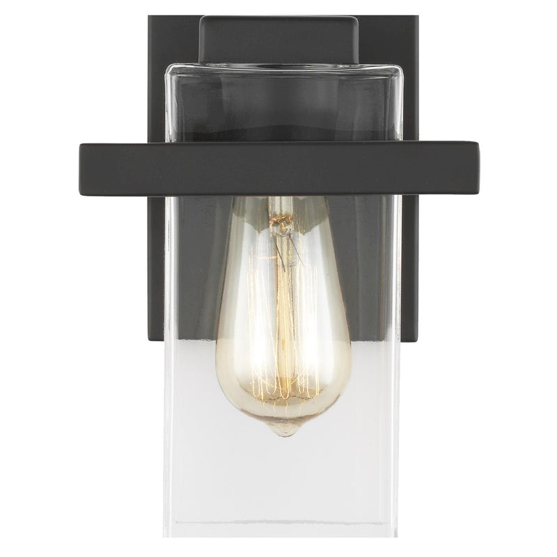 Generation Lighting 4141501-112 One Light Wall / Bath Sconce, Midnight Black