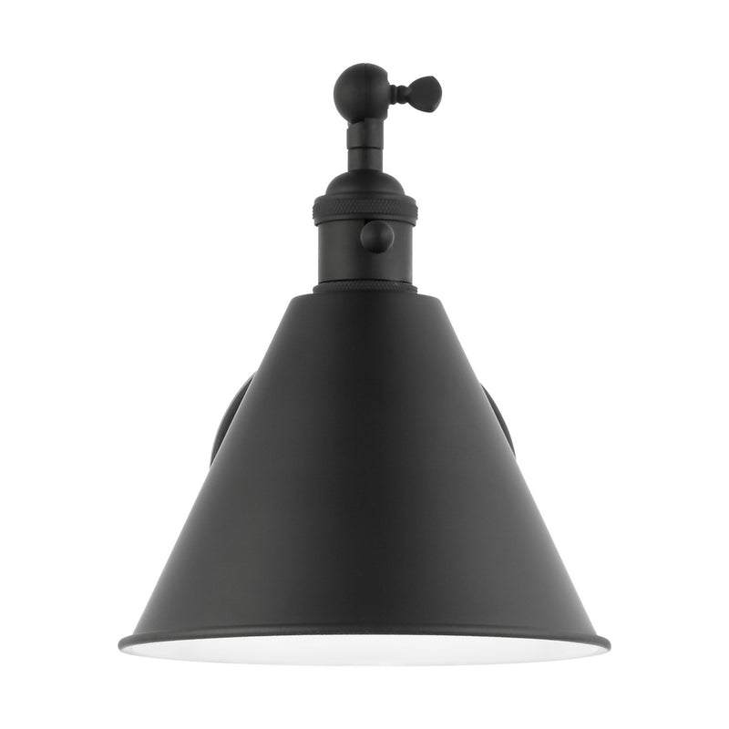 Visual Comfort Studio 4198101-112 One Light Wall Sconce, Midnight Black