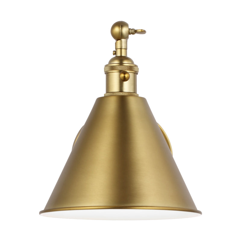 Visual Comfort Studio 4198101-848 One Light Wall Sconce, Satin Brass