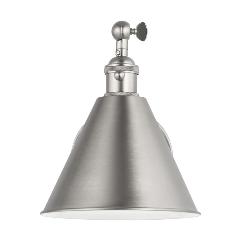 Visual Comfort Studio 4198101EN3-962 One Light Wall Sconce, Brushed Nickel