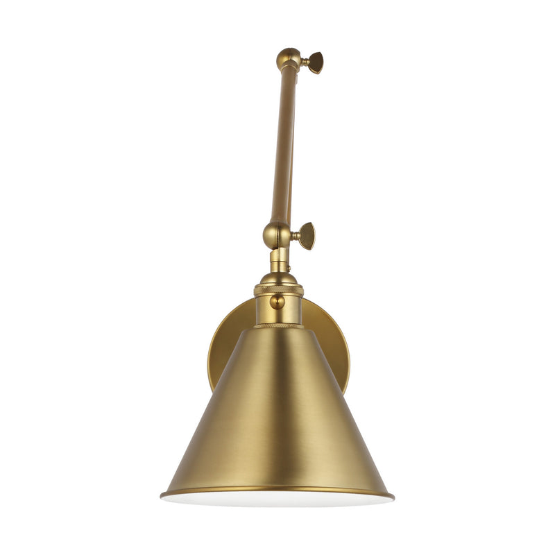 Visual Comfort Studio 4298101-848 One Light Wall Sconce, Satin Brass