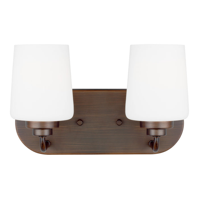 Generation Lighting 4402802-710 Two Light Wall / Bath, Bronze