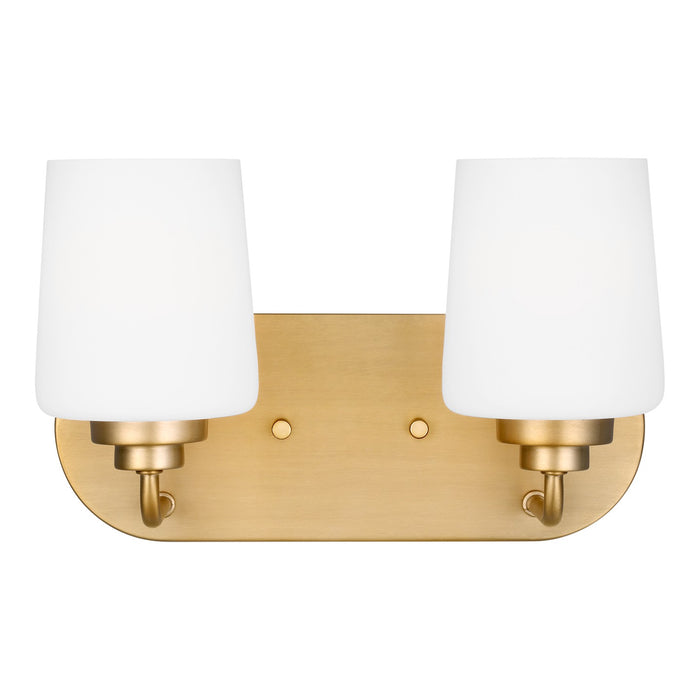 Generation Lighting 4402802-848 Two Light Wall / Bath, Satin Brass