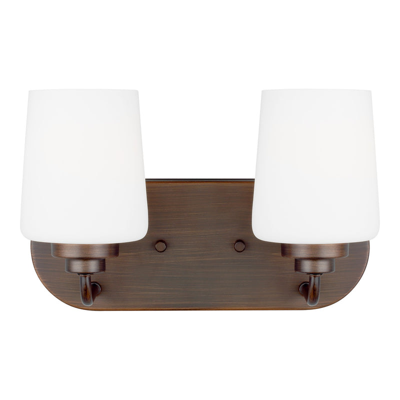Generation Lighting 4402802EN3-710 Two Light Wall / Bath, Bronze