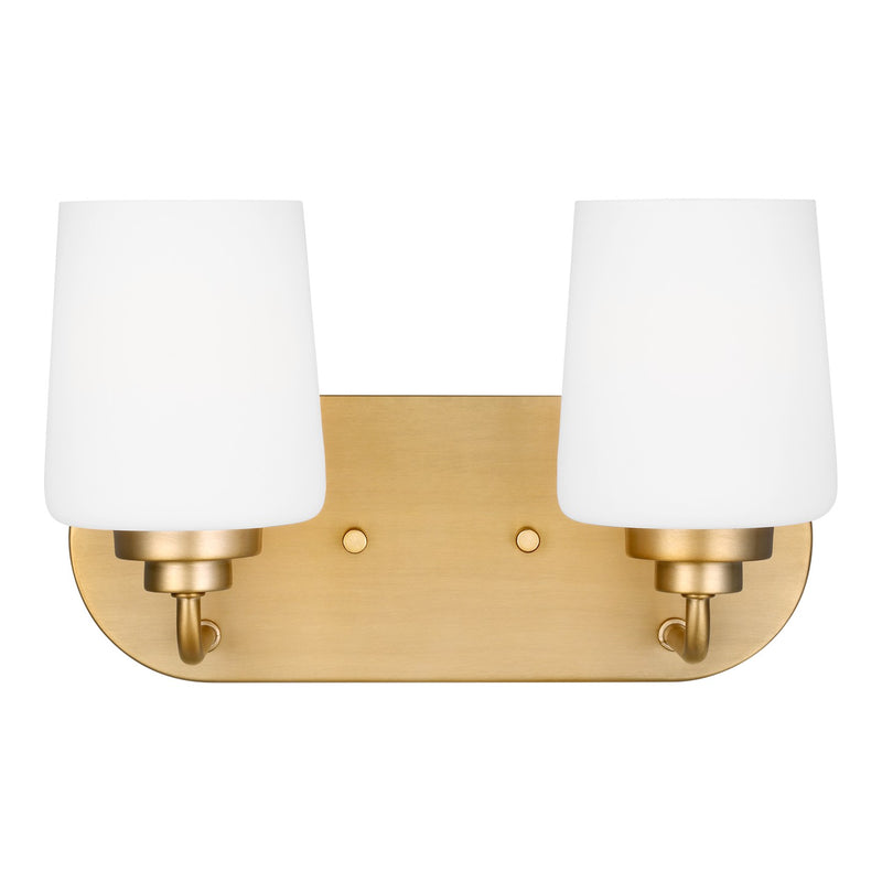 Generation Lighting 4402802EN3-848 Two Light Wall / Bath, Satin Brass