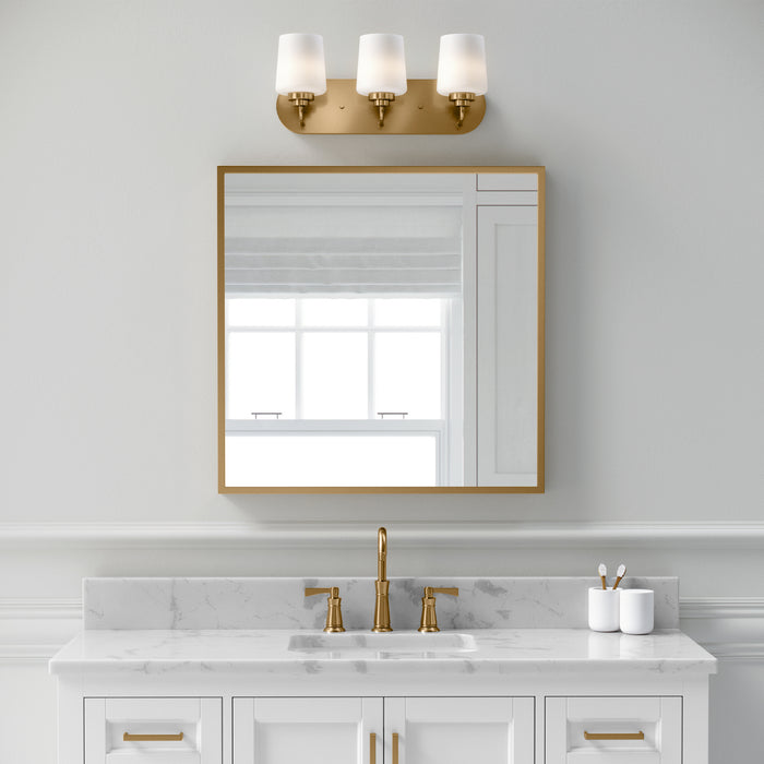 Generation Lighting 4402803-848 Three Light Wall / Bath, Satin Brass