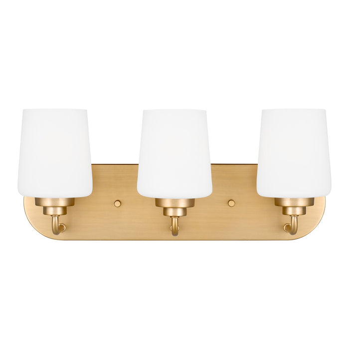 Generation Lighting 4402803EN3-848 Three Light Wall / Bath, Satin Brass