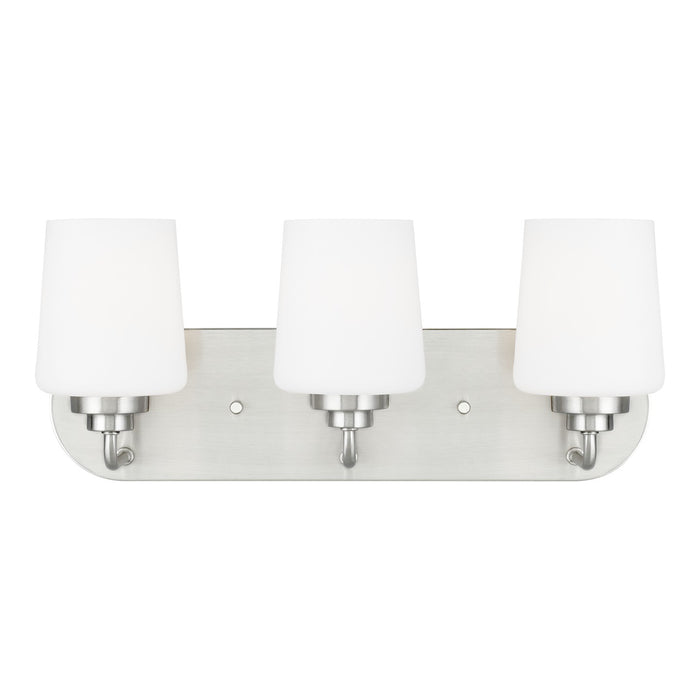 Generation Lighting 4402803EN3-962 Three Light Wall / Bath, Brushed Nickel