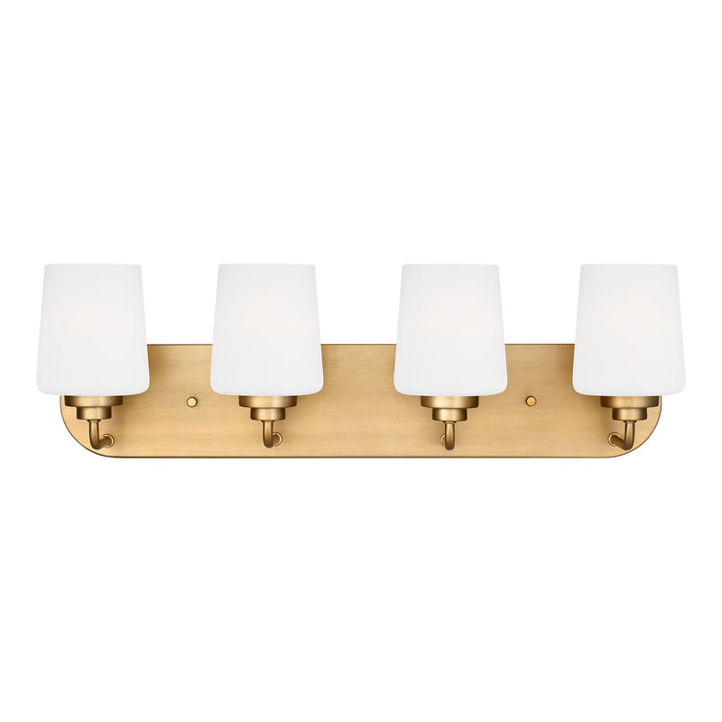 Generation Lighting 4402804-848 Four Light Wall / Bath, Satin Brass