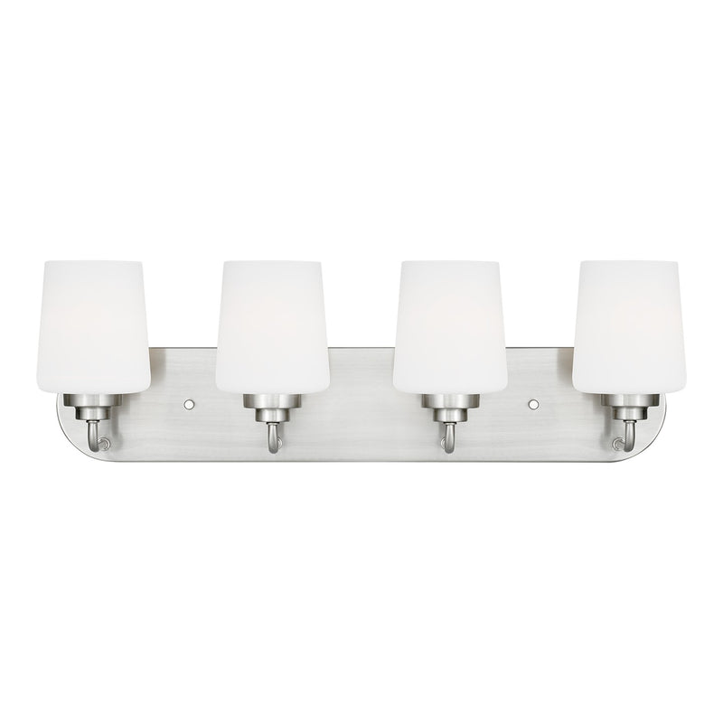 Generation Lighting 4402804-962 Four Light Wall / Bath, Brushed Nickel
