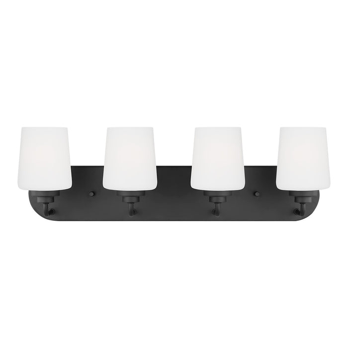 Generation Lighting 4402804EN3-112 Four Light Wall / Bath, Midnight Black