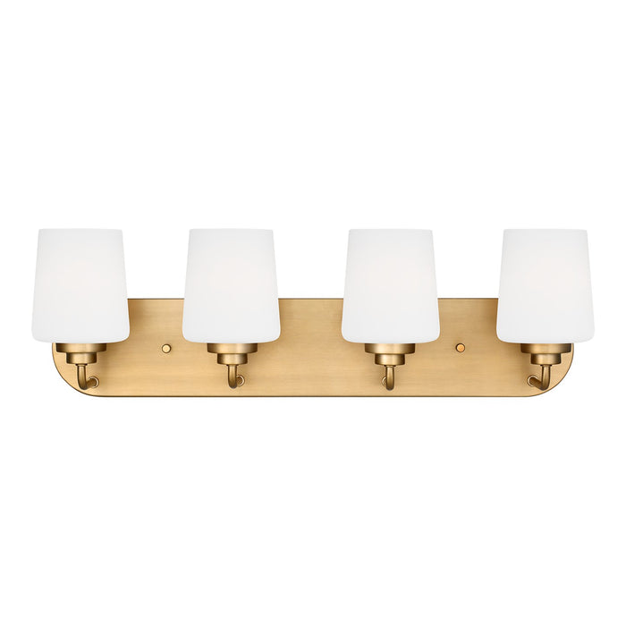 Generation Lighting 4402804EN3-848 Four Light Wall / Bath, Satin Brass