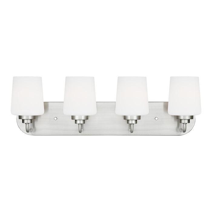 Generation Lighting 4402804EN3-962 Four Light Wall / Bath, Brushed Nickel