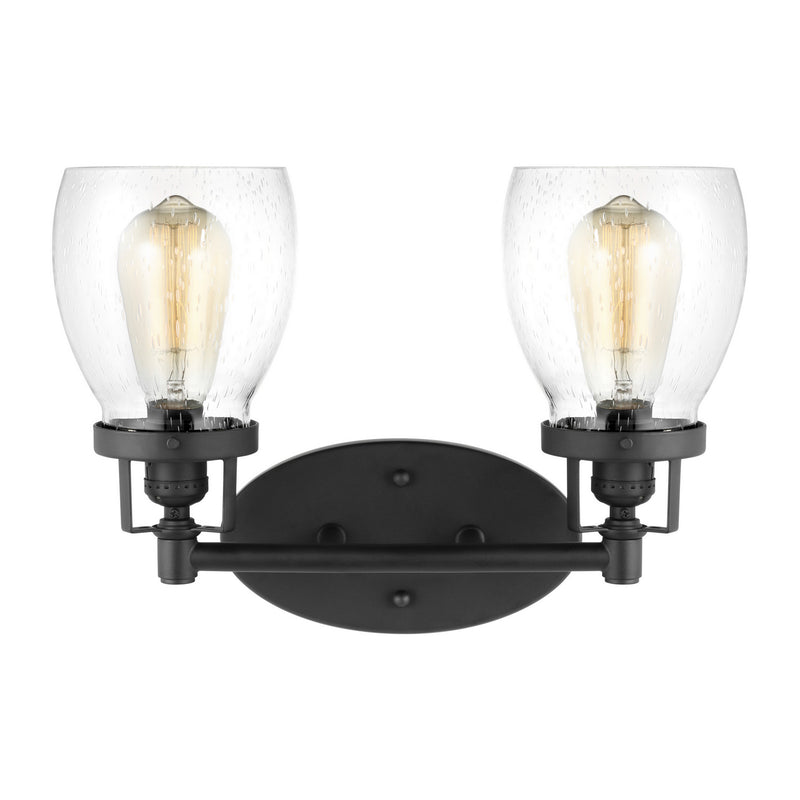 Generation Lighting 4414502-112 Two Light Wall / Bath, Midnight Black