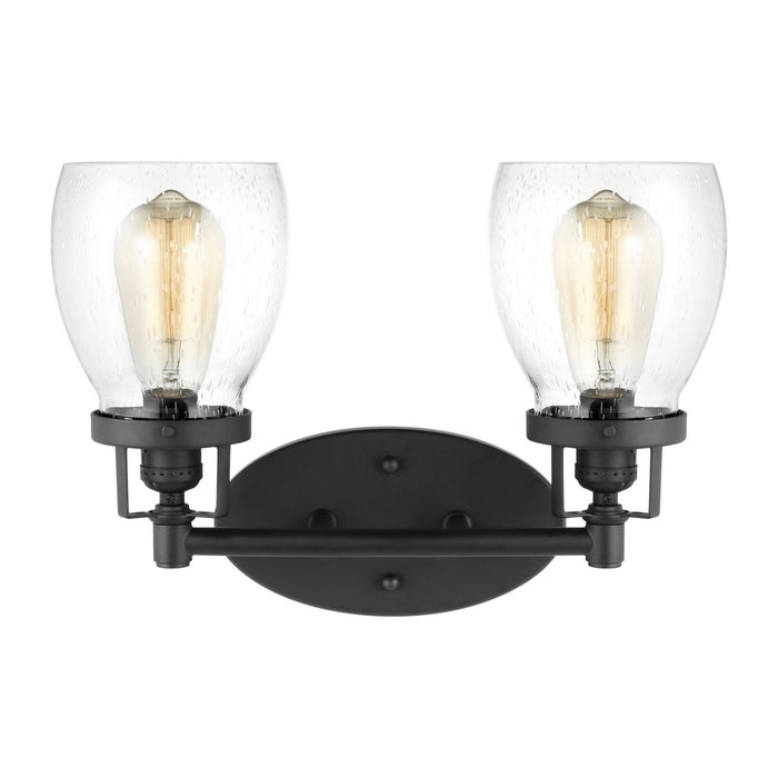 Generation Lighting 4414502-112 Two Light Wall / Bath, Midnight Black