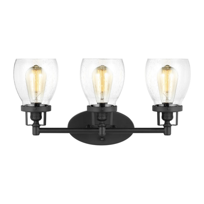 Generation Lighting 4414503-112 Three Light Wall / Bath, Midnight Black