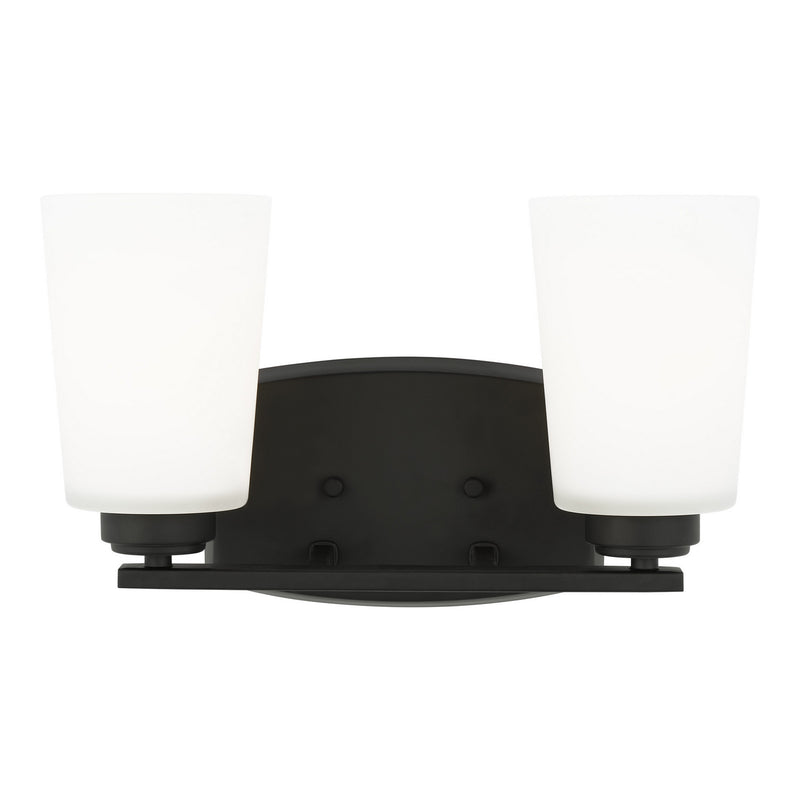 Generation Lighting 4428902-112 Two Light Wall / Bath, Midnight Black
