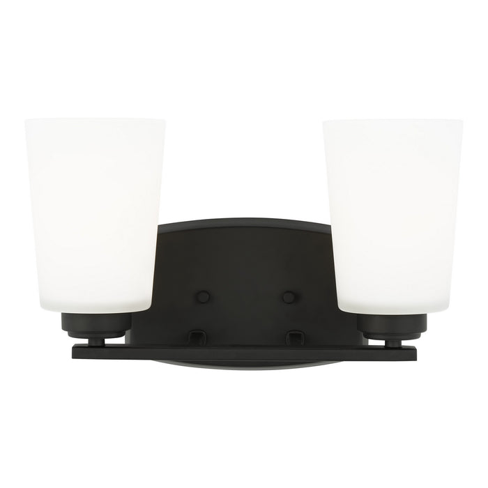 Generation Lighting 4428902-112 Two Light Wall / Bath, Midnight Black