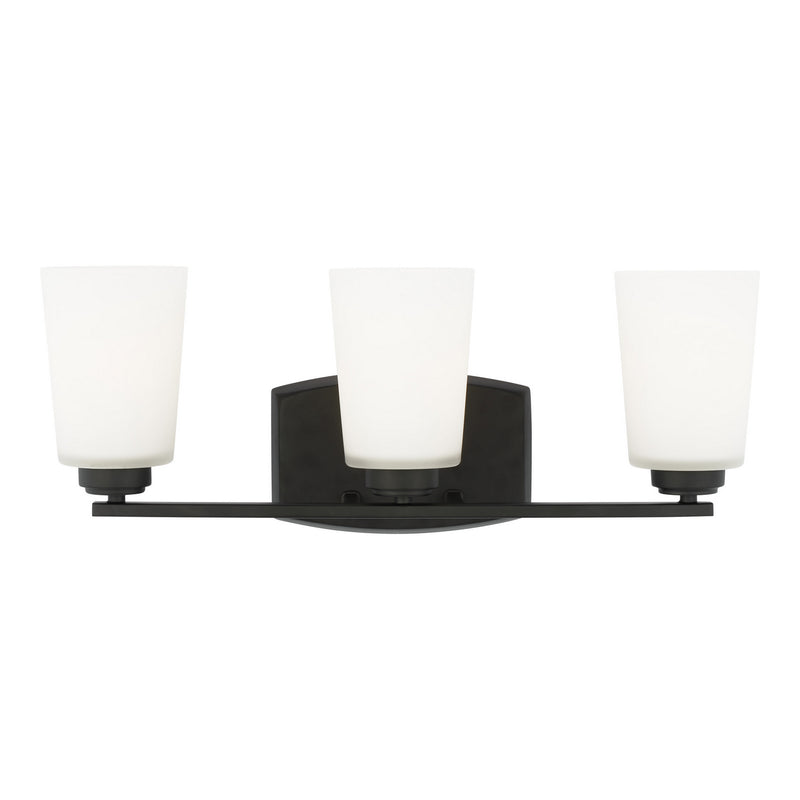 Generation Lighting 4428903EN3-112 Three Light Wall / Bath, Midnight Black