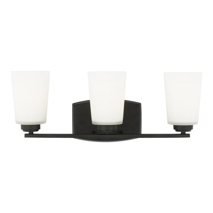 Generation Lighting 4428903EN3-112 Three Light Wall / Bath, Midnight Black