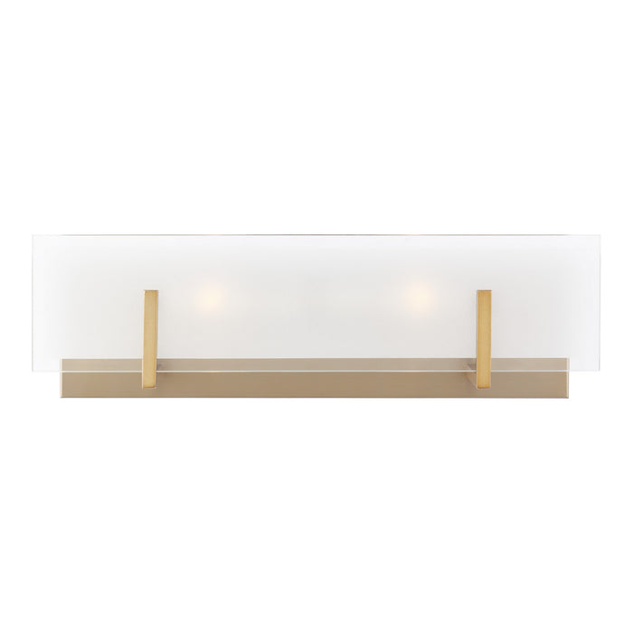 Visual Comfort Studio 4430802EN-848 Two Light Wall / Bath, Satin Brass