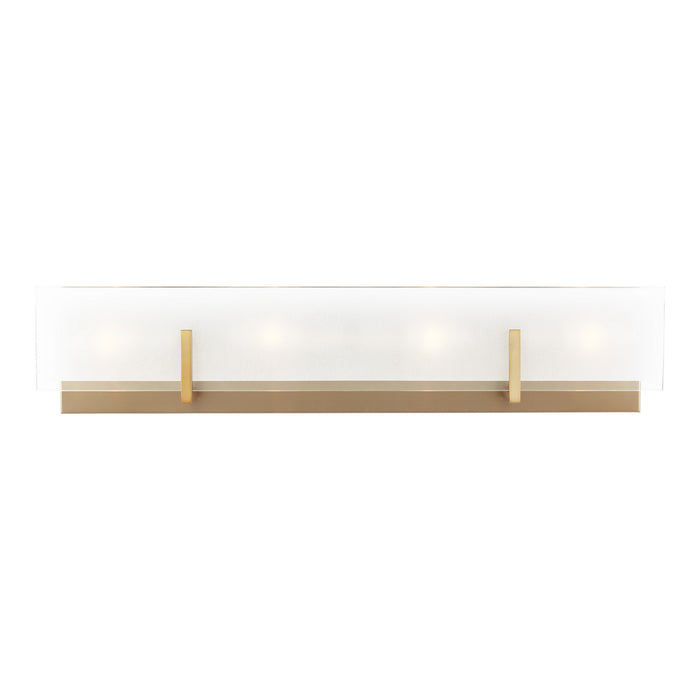 Visual Comfort Studio 4430804-848 Four Light Wall / Bath, Satin Brass