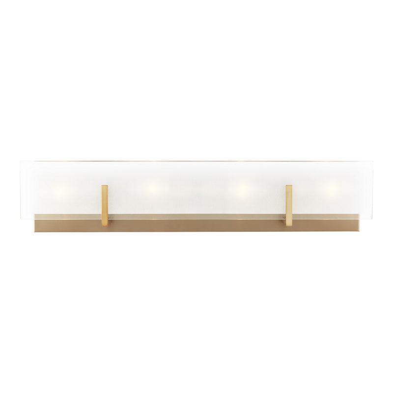 Visual Comfort Studio 4430804EN-848 Four Light Wall / Bath, Satin Brass